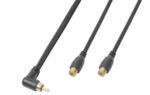 CX143 Cable 1xRCA M-2xRCA F 0,3m