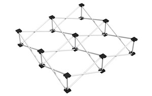 Spider D750 Risers 1x1 Alum. 20cm