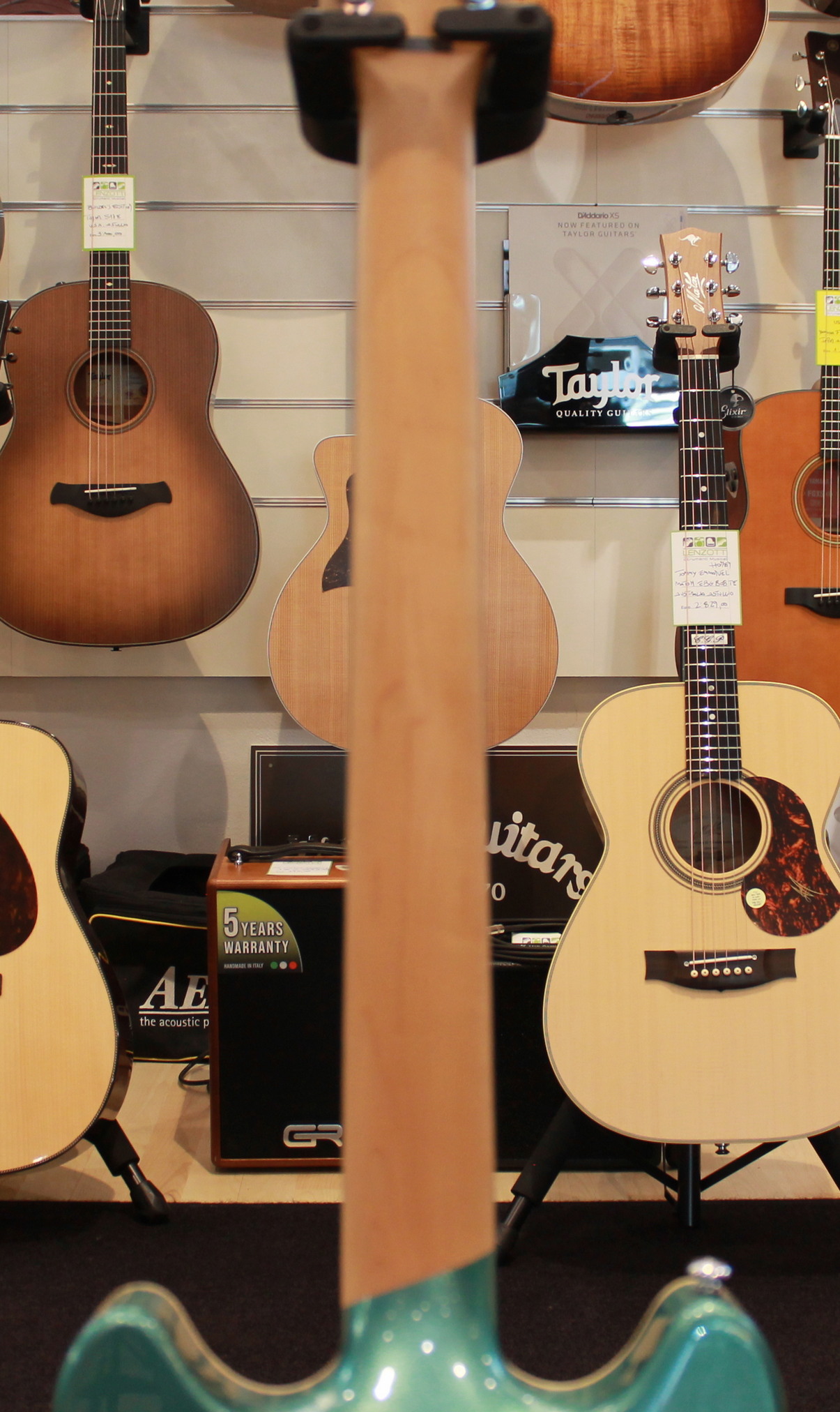 D'Angelico Brighton Premier Double Cut Ice Blue USATO cod. 43125 - immagine 12