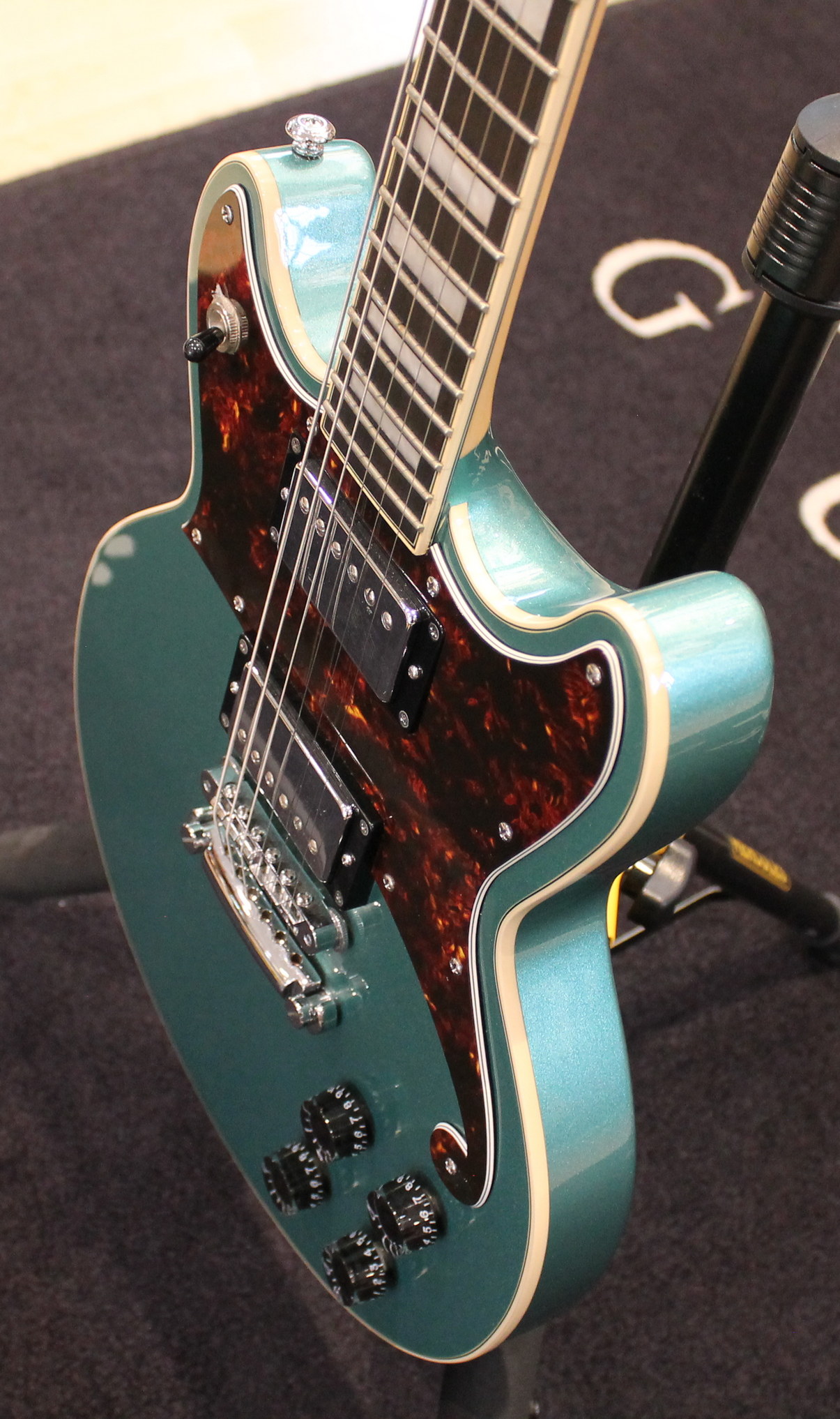 D'Angelico Brighton Premier Double Cut Ice Blue USATO cod. 43125 - immagine 4