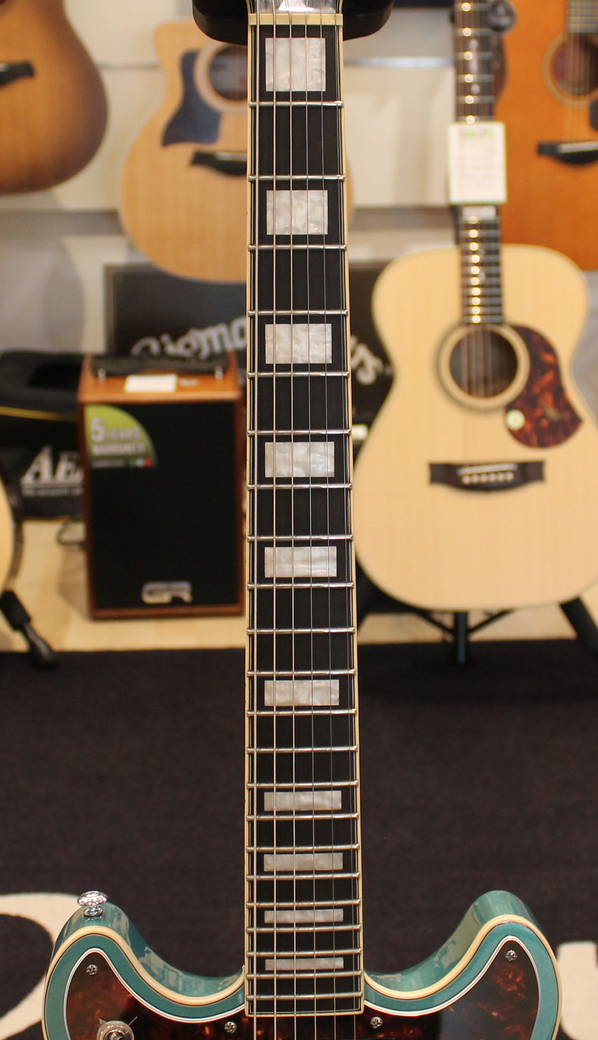 D'Angelico Brighton Premier Double Cut Ice Blue USATO cod. 43125 - immagine 6