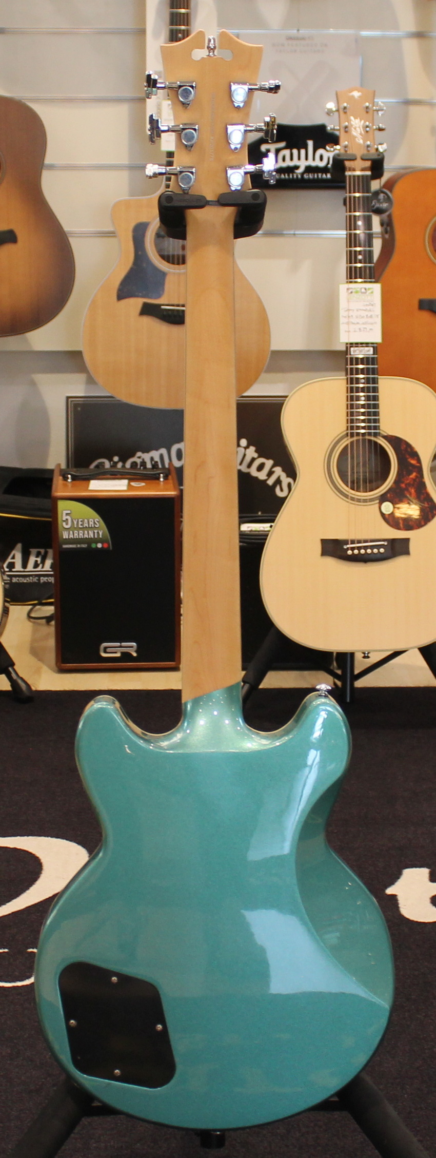 D'Angelico Brighton Premier Double Cut Ice Blue USATO cod. 43125 - immagine 8