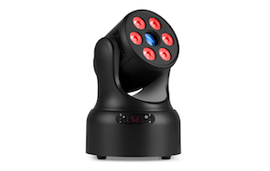 NOVA68G-BK MH Wash 6x8W RGBW+Gb.30W