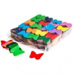 Slowfall confetti butterflies Ø 55 mm - Multicol