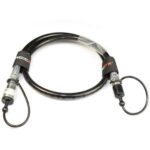 CO2 high pressure hose 3/8 Male - Female - 1,25 m