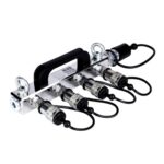 CO2 distrib. block - 1x 3/4 hose in, 4x 3/8 ou