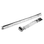 Metallic Stadium Streamers 20 m x 5 cm - Silver