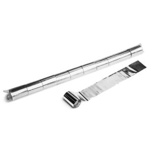 Metallic Stadium Streamers 20 m x 5 cm - Silver