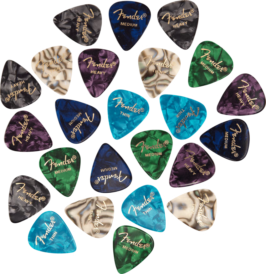 Fender 351 Shape Premium Picks 24 Count Pack