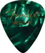 Fender Premium Celluloid Picks 351 Shape 12 Pack Green Moto