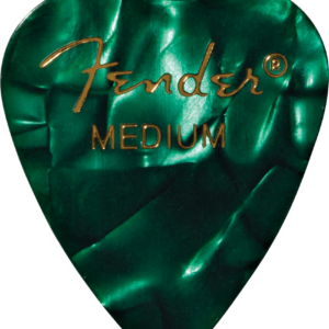 Fender Premium Celluloid Picks 351 Shape 12 Pack Green Moto