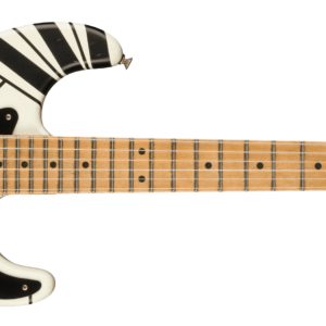 EVH Striped Series '78 Eruption White With Black Stripes Relic