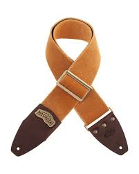 Magrabò 244.084M Stripe SC Cotton Washed Ocra 8 cm terminali Core Marrone, fibbia Recta Ottone