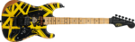 EVH Limited Edition Striped Series Frankenstein Frankie Aged Black and Yellow