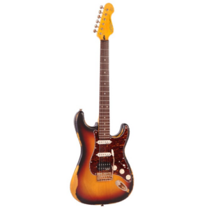 Vintage Electrics V6 HSS ICON Distressed Sunburst Ex Demo