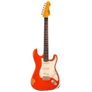 Vintage Electrics V6 ICON Distressed Firenza Red Ex Demo