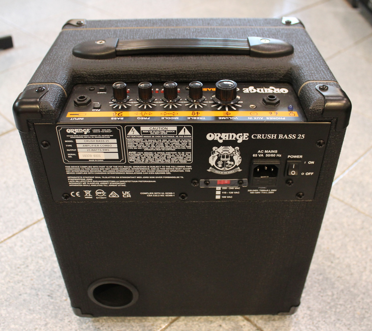 Orange Crush Bass 25 USATO cod. 40126 - immagine 2