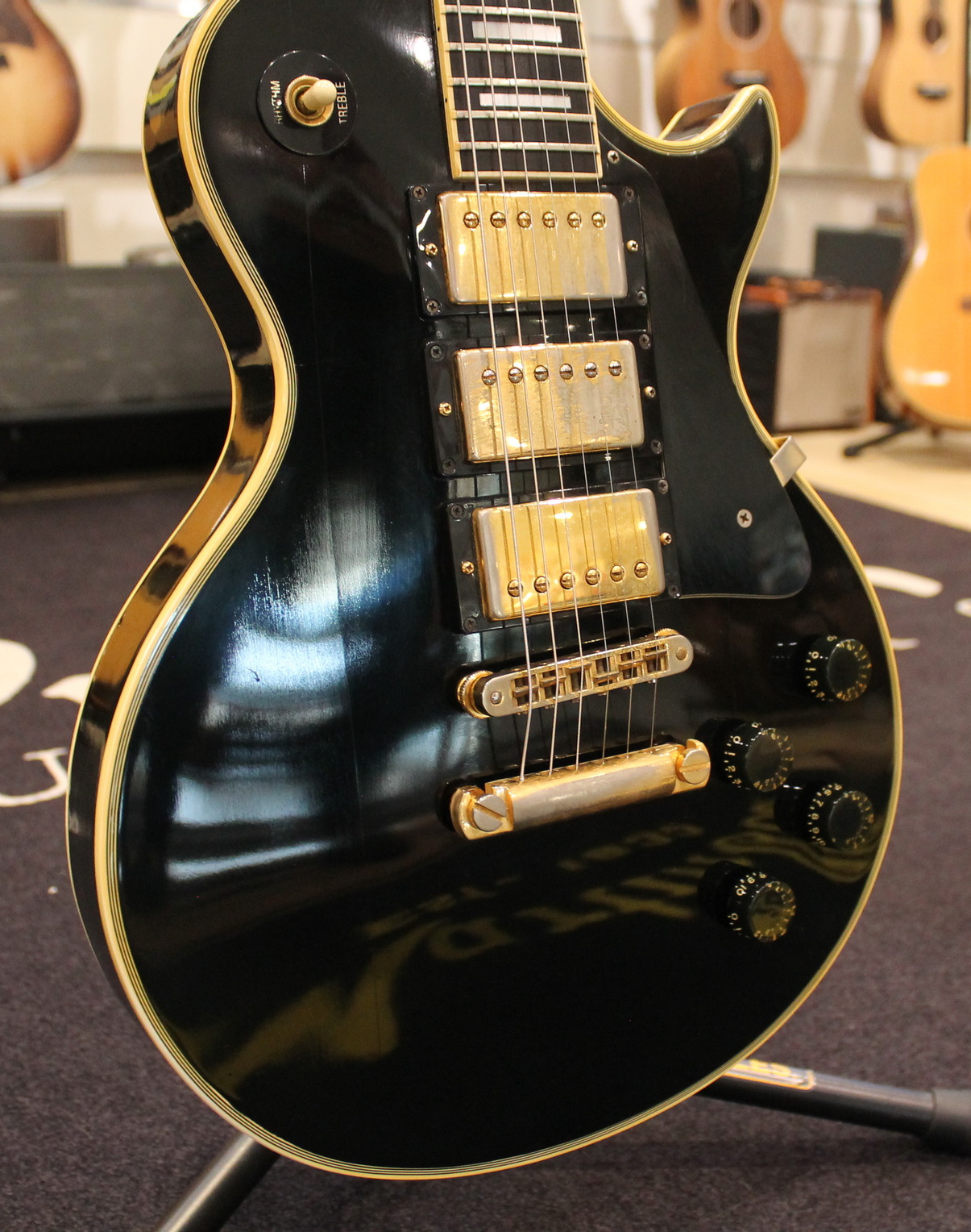 Gibson Les Paul Custom 3PU Ebony USATO - immagine 3